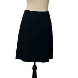 NWT Diane Von Furstenberg Black A-Line Knit Skirt